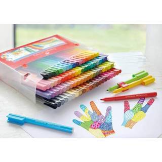 👉 One Size Color-Meerkleurig Cadeauset Faber-Castell Connector koffer 80 stuks 4005401555797