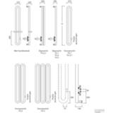 👉 Design radiatoren wit Designradiator Instamat Tubone-V 170x21x14cm Incl. Aansluitset 8719304932611