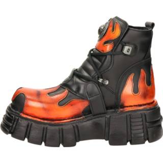 👉 Veterboots glad leer men zwart New Rock 8720251376113
