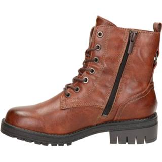 👉 Veterboots kunstleder cognac vrouwen Mustang 8720251298286 872025129826