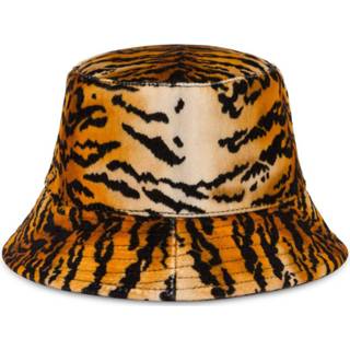 👉 M vrouwen bruin Cappello bucket hat velluto tigre
