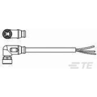 👉 TE Connectivity 1-2273009-1 Sensor/actuator connector, geassembleerd M8 Bus, haaks 1.50 m Aantal polen: 3 1 stuk(s)