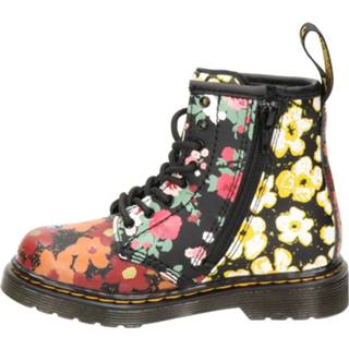 👉 Veterboots leer meisjes zwart Dr. Martens 1460 Floral Mash Up 8720251217232