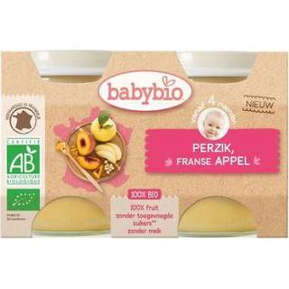 👉 Baby's Babybio Dessert appel perzik 130 gram bio 2x130g 3288131514727