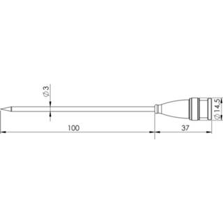 👉 Greisinger GF 2T Insteeksensor -70 tot 250 °C Sensortype Pt1000 4058175108638