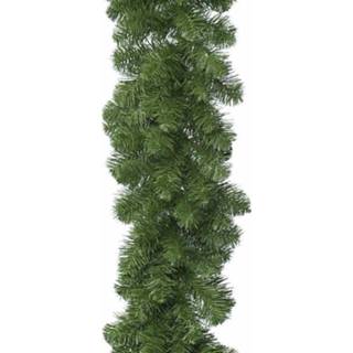👉 Groene groen kunststof active 1x Kerstdecoratie dennentak guirlande 270 cm