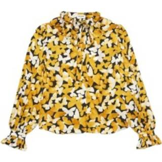 👉 Blous vrouwen geel Blouse