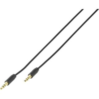 👉 Vivanco 38751 Jackplug Audio Aansluitkabel [1x Jackplug male 3.5 mm - 1x Jackplug male 3.5 mm] 0.50 m Zwart