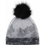 👉 Muts grijs zwart One Size vrouwen Eisbär - Women's Draw Lux Crystal MÜ maat Size, grijs/zwart 9008132614363