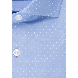 👉 Seidensticker Overhemd Regular Fit Print Blauw (01.193837 - 13)