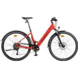 👉 Elektrische fiets active m vrouwen rood Sportieve Dames Econic One Comfort 44cm
