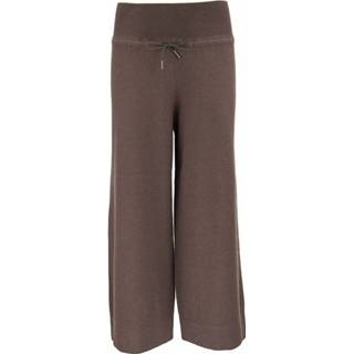 👉 Broek vrouwen bruin Silk and cashmere trousers