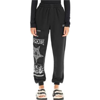 👉 M vrouwen zwart Jogger Pants With Hardcore Logo