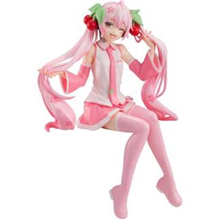 👉 Noodles PVC Hatsune Miku Noodle Stopper Statue Sakura Wink Ver. 16 cm 4589584959820