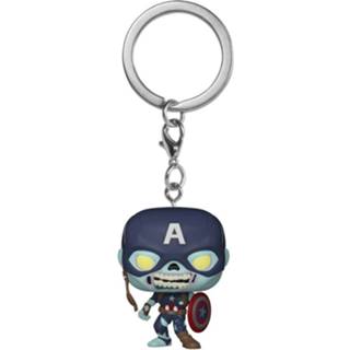 👉 Keychain vinyl Marvel What If...? Pocket POP! Keychains 4 cm Zombie Captain America Display (12) 889698573993