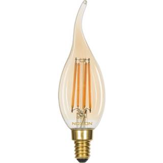 👉 Kaars gloeilamp Noxion Lucent LED 4.1W 822 BA35 E14 Amber | Dimbaar - Vervanger voor 32W 8719157025102