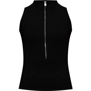 👉 S vrouwen zwart Tank top with mock neck