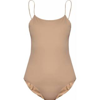 👉 Badpak XL vrouwen beige uit één stuk