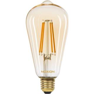 👉 Gloeilamp Noxion Lucent LED Lamp 8.1W 825 ST64 E27 Amber | Dimbaar - Vervanger voor 55W 8719157025058
