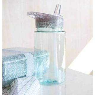 👉 Drinkbeker zilver kunststof kinderen cilinder design A Little Lovely Company drink beker Glitter Silver 8719715000954