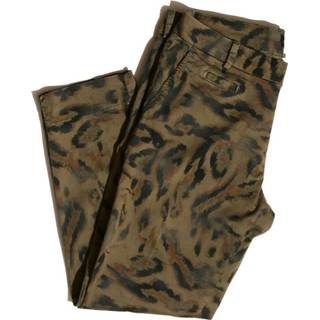 👉 Vrouwen bruin Pantalone in cotone stretch animalier