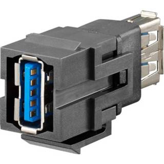 👉 Koppeling USB-Keystone A 3.0 Adapter, Koppeling, dubbel KMK-USB sw 17010660 Rutenbeck Inhoud: 1 stuk(s) 4043921661413