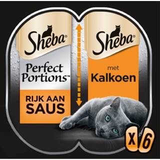 👉 Kattenvoer Sheba Perfect Portions Adult 2x37.5 g - Kalkoen&Saus 4008429135446