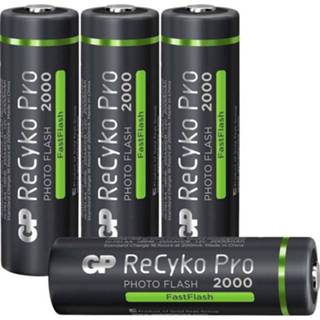 👉 Batterij GP Batteries ReCyko+Pro HR06 Oplaadbare AA (penlite) NiMH 2000 mAh 1.2 V 4 stuk(s) 4891199199950