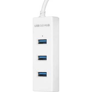 👉 Power supply large small USB3.0 Hi-speed Hub 4 Port with Micro USB Simultaneous Use 5Gbps Transmission Files & Light