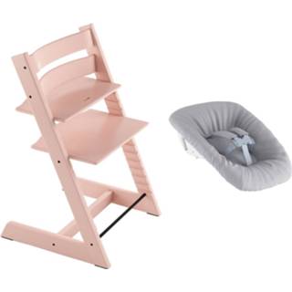 👉 Trap roze hout Serene Pink Stokke® Tripp Trapp® Incl. Newborn Set™