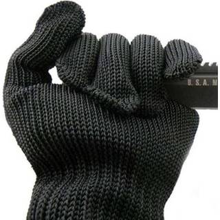 👉 Glove grijs staal One Size kleding allround zwart Kinetic Cut Resistant - Fileerhandschoen 5707461443920