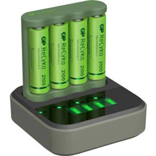 👉 GP Batteries Basic-Line Docking-Station Batterijlader Incl. oplaadbare batterijen NiMH AAA (potlood), AA (penlite)