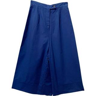 👉 W26 w28 w25 vrouwen blauw Pantalón Culotte