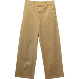 👉 Vrouwen beige Pantalón Recto