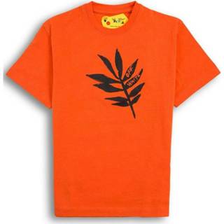 👉 Shirt male oranje Leaf S/S T-Shirt
