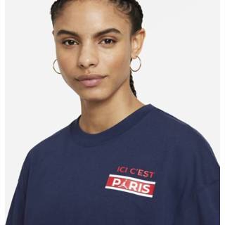 👉 Shirt blauw XS vrouwen Paris Saint-Germain T-shirt met korte mouwen voor dames - 194957952342