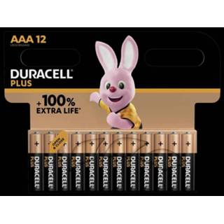 👉 Batterij alkaline AAA (potlood) Duracell Plus-AAA CP12 1.5 V 12 stuk(s) 5000394141230