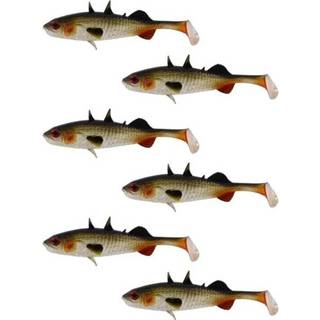 👉 Groen Westin Stanley the Stickleback Shadtail - Lively Roach 5.5cm 1.5g 6 Stuks 5707549448847