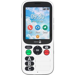 👉 Primo by DORO 780X IUP Senioren mobiele telefoon IP54, SOS-knop Zwart, Wit