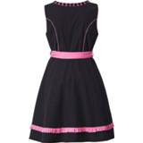 👉 Mooie sierelementen vrouwen roze zwart katoen Dirndl Sara Lindholm Zwart/Pink 4055704772698