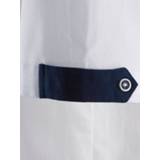 Over hemd katoen effen wit mannen waardig afgewerkt Overhemd BABISTA 4055705703660
