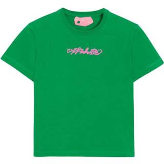 👉 Shirt vrouwen groen Script Logo S/S T-Shirt