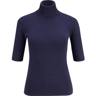 👉 L vrouwen blauw Rollkragenshirt 1634997066016