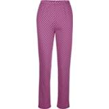 👉 Pyjama katoen onderhoudsarm materiaal vrouwen magenta blauw wit Blue Moon Fuchsia/Wit 4055706679490