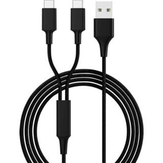 👉 Smrter USB-laadkabel USB 2.0 USB-A stekker, USB-C stekker 1.20 m Zwart