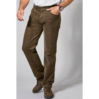 👉 Ribbroek bruin effen in Regular Fit-model Boston Park Cognac 4055716924658