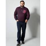 👉 Sweatshirt marine bordeaux gestreept mannen print voor Men Plus Marine/Bordeaux 4055706391743