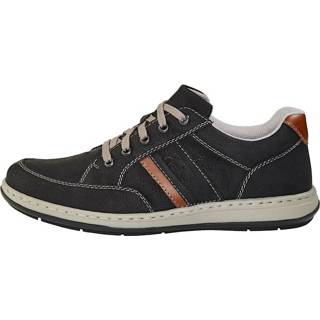 👉 Veterschoenen zwart effen mannen comfortabele zool Veterschoen Rieker 4059954000839