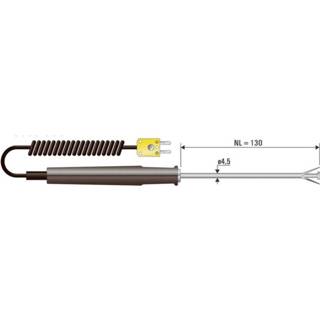 👉 B + B Thermo-Technik 06001001-10 Oppervlaktesensor -50 tot +650 °C Sensortype K