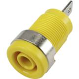 👉 TRU COMPONENTS 6239C26GN Veiligheids-labconnector, female Bus, inbouw verticaal Stift-Ø: 4 mm Geel 1 stuk(s)